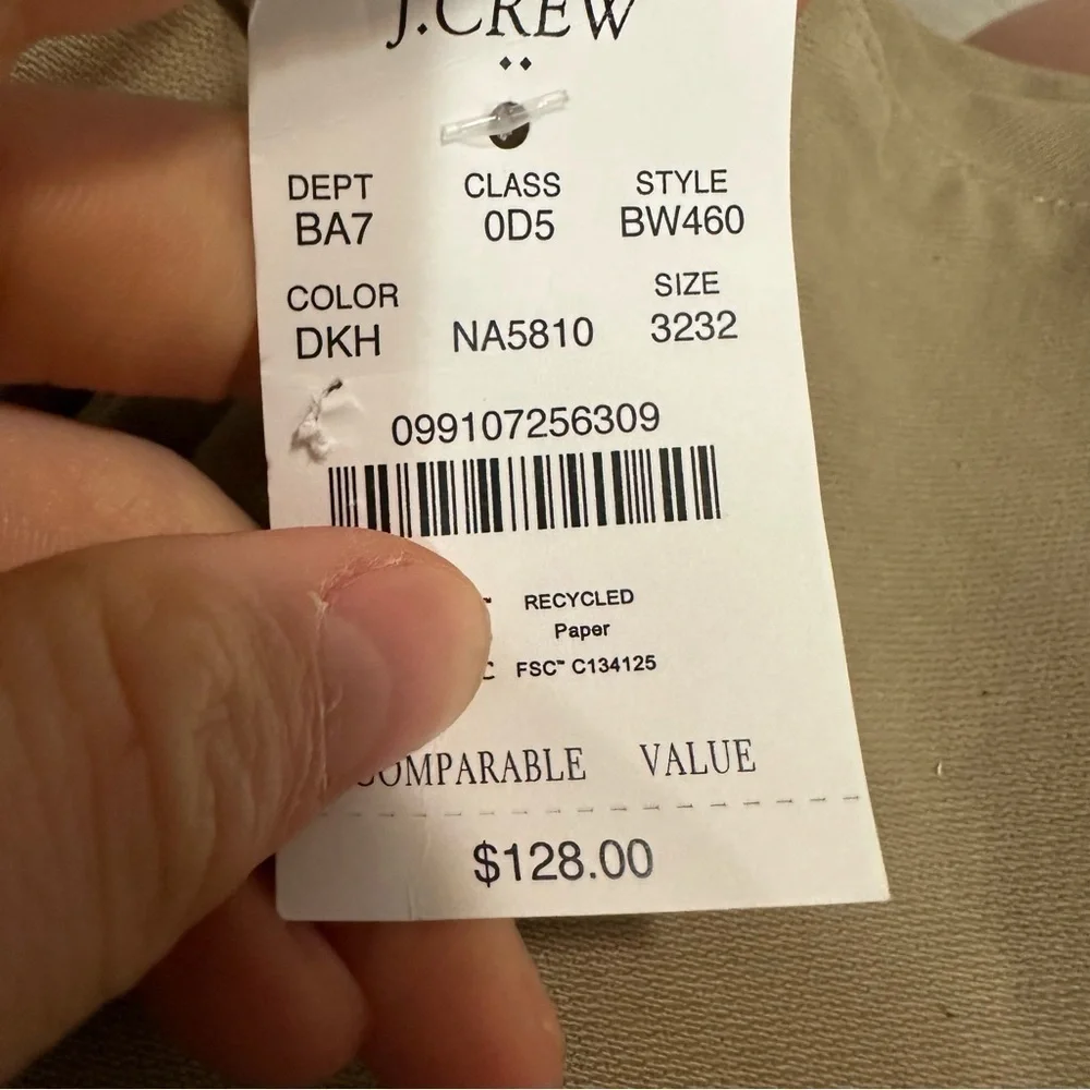 J crew dusty khaki Straight-fit garment-dyed five-pocket pant